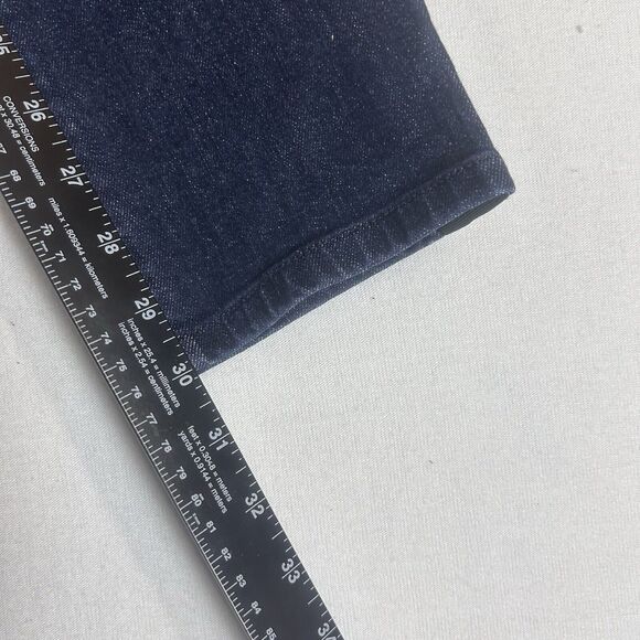 Lauren Ralph Lauren Regal Skinny Jeans Women’s 10 Blue Dark Wash Black Stripe - Picture 14 of 16